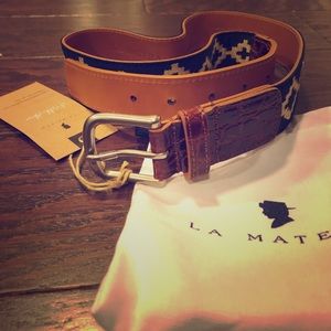 BRAND NEW La Matera Men’s Corbina Crocadile Belt